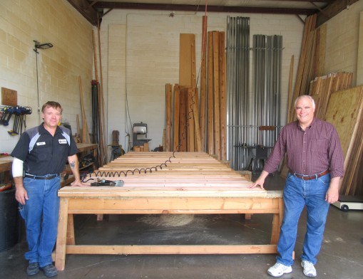 Keith Mrozinski and Owner Steve Lewis put the same care and 
craftsmanship into each custom door.