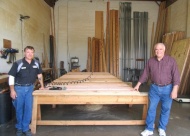 Keith Mrozinski and Owner Steve Lewis put the same care and 
craftsmanship into each custom door.