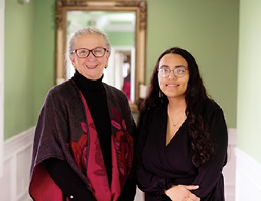 Connie Reynolds and Lezzy Olmedo will help you with your PreNeed Policy. Value News and Values, Inc. photo, March 2024.