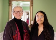 Connie Reynolds and Lezzy Olmedo will help you with your PreNeed Policy. Value News and Values, Inc. photo, March 2024.