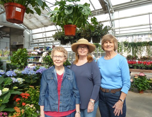 Jenks Garden Club members welcome you to the 20th annual Jenks Herb & Plant Festival on Saturday, April 23. (L to R): Helen Madden, charter member; Sherry Bonner, 
vice president; and Dixie Grahlman, president.
