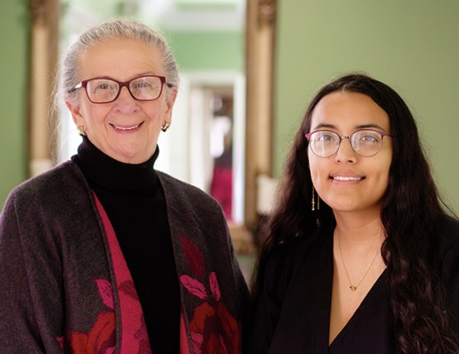 Reynolds Cremation Funeral Services owner Connie Reynolds is with Lezzy Olmedo. They will help you plan your funeral final wishes without paying. Value News and Values, Inc. photo, January 2026.