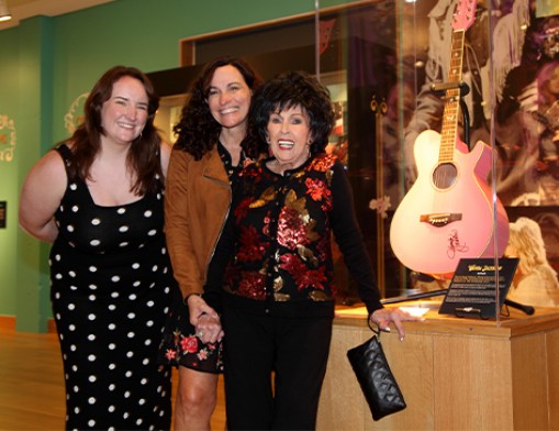 Grammy Museum Curator Kelsey Goelz, Woody Guthrie Center Executive Director Deana McCloud and country music legend Wanda Jackson invite you to explore “Stronger Together: The Power of Women in Country Music” exhibit through April 4, 2022 at the Woody Guthrie Center, 102 E. Reconciliation Way, Tulsa, Oklahoma.