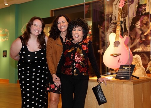 Grammy Museum Curator Kelsey Goelz, Woody Guthrie Center Executive Director Deana McCloud and country music legend Wanda Jackson invite you to explore “Stronger Together: The Power of Women in Country Music” exhibit through April 4, 2022 at the Woody Guthrie Center, 102 E. Reconciliation Way, Tulsa, Oklahoma.