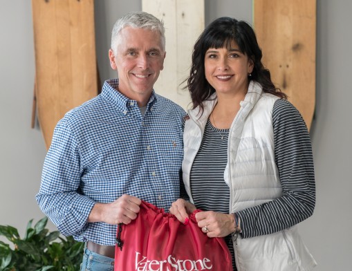 Jeff and Shelly Waters, owners of WaterStone Dry Cleaners.