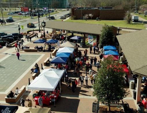 The Rose District Farmers Market, photo courtesy of City of Broken Arrow.