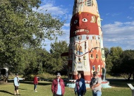 The Foyil Totem Pole Park, created by Ed Galloway. Photo courtesy Keith Austin, May 2026.