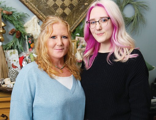 Stacy Wood, owner of Freckled Finch Home, Baby & Gifts, and her daughter, Ally. Value News VN Magazine and Values Inc. photos, October 2026.