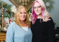 Stacy Wood, owner of Freckled Finch Home, Baby & Gifts, and her daughter, Ally. Value News VN Magazine and Values Inc. photos, October 2026.