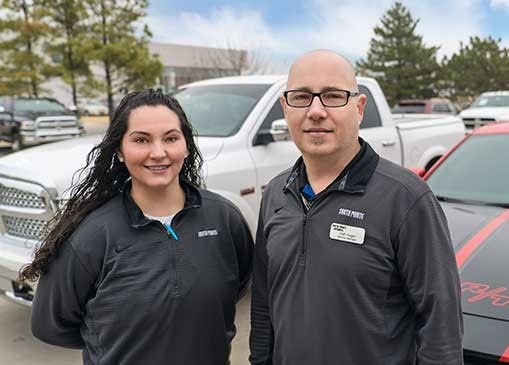 Service Manager Cliff Koger and Night Service Manager Mackenzie Rice.