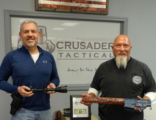 Danny Jones and Andy Shidell opened Crusader Tactical in Broken Arrow on July 5th of this year.  Their history dates back to college where they were fraternity brothers.