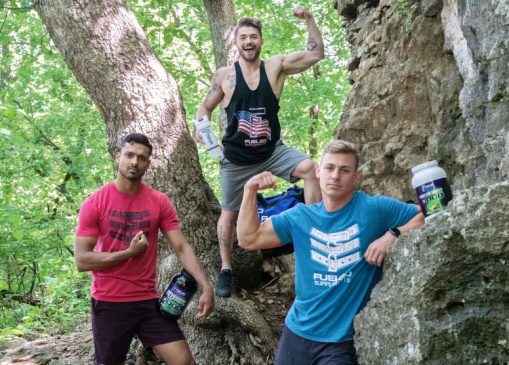 Fueled Supplements vice president Josh Morin IG:@mogul_morin (top), personal trainer and Fueled Supplements ambassador Jonathan Banegas IG:@jonathanbanegas (left) and Tulsa Athletic soccer player and Fueled Supplements ambassador Alex Harris IG:@alexzwahlen (right).
Photos by Chandler Branzell