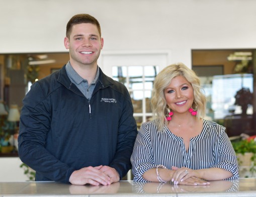 Taylor Reed, sales representative and Shelia Jean, vice president of Mother Nature's Pest and Lawn.