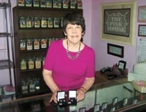 In honor of tea lovers everywhere, Margo Stewart recently introduced a line of teapot themed jewelry to the gift shop at The Pink House.
