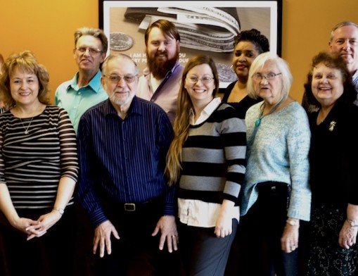 The staff of H&R Block in Claremore stands ready to welcome you and discuss in detail your 2015 income tax returns. (Back row, L to R): Don Capps, Marilyn Davis, Bob Brun, franchise owner, Henry Harrison, Robert Capps, Jerry Carrier, (Front row) Wilma Benefield, Mary Kranig, Pam Clark, Pam Ziriax and Dawn Lund.