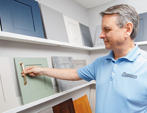 Gary Gullic, owner of Premium Cabinets, will help you create your dream kitchen.  VN Value News Magazine & Values, Inc. photo, December 2025.