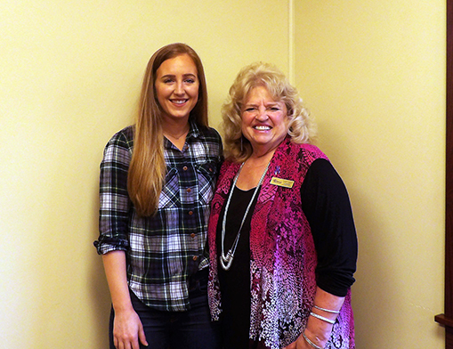 Development Specialist Alexandra Seifried (left) and Executive Director Donna Grabow (right).