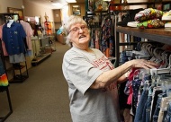 RCTC clients hard at work at Claremore’s Centsible Spending location. Value News Magazine & Values, Inc. photo, 2024.