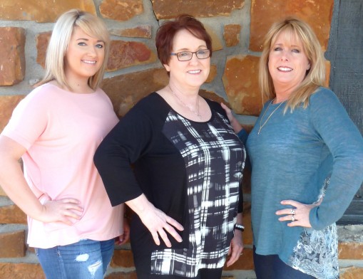 The lovely ladies of Carol’s Place include (L to R): Terrin Zebert, hair stylist; Carol Graham, salon owner and hair stylist; and Dani Freeman, salon manager and nail technician.