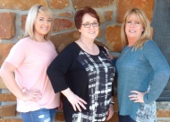 The lovely ladies of Carol’s Place include (L to R): Terrin Zebert, hair stylist; Carol Graham, salon owner and hair stylist; and Dani Freeman, salon manager and nail technician.