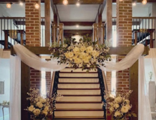 A beautiful staircase offers various vantage points for stunning photos.