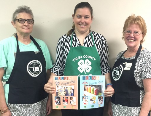 OHCE and 4-H committe members for the 2016 Tulsa County Fair include (L to R): Tulsa County Fair Co-chair Linda Rasure, 4-H Youth Development Educator Leslie Lewis and Tulsa County Fair co-chair and OHCE Tulsa County President Julaine Farless.