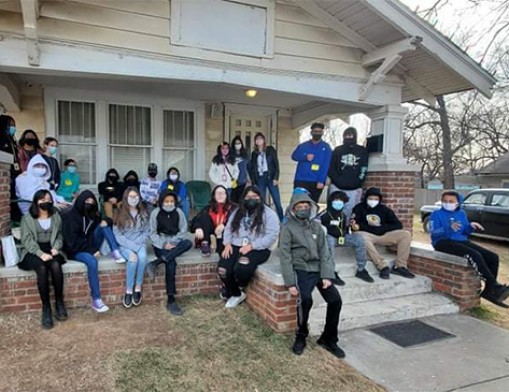 Will Rogers Middle School students enter the world of the characters they read about in The Outsiders, during a trip today to the Outsiders House and Museum by over 200 sixth grade scholars. The trip, made possible with funding by the Will Rogers High School Community Foundation, was an immersive learning experience that included reading and discussing the book, The Outsiders and watching the movie of the same title. The Outsiders was written by Tulsa Will Rogers Hall of Fame aluma S. E. Hinton. Photo: Patrick McNicholas