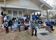 Will Rogers Middle School students enter the world of the characters they read about in The Outsiders, during a trip today to the Outsiders House and Museum by over 200 sixth grade scholars. The trip, made possible with funding by the Will Rogers High School Community Foundation, was an immersive learning experience that included reading and discussing the book, The Outsiders and watching the movie of the same title. The Outsiders was written by Tulsa Will Rogers Hall of Fame aluma S. E. Hinton. Photo: Patrick McNicholas