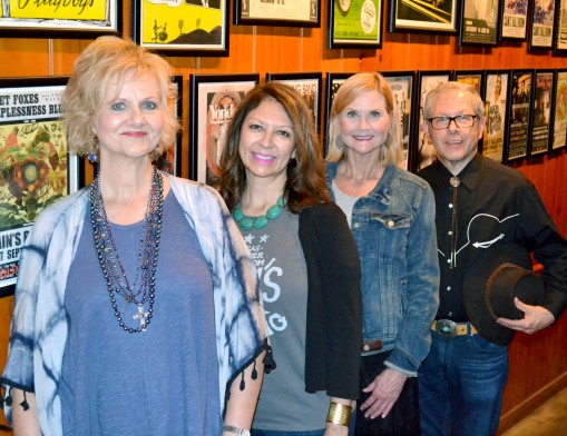 Uncorking the Cure for MS committee members (L to R): Cindy Cain, Debbie Garner, Lucia Laughlin and Brent Laughlin.