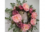 Shannon Mayville will design your original Valentine wreaths using high-quality materials and lots of love! Photos courtesy of An Array of Wreaths. January 2026.