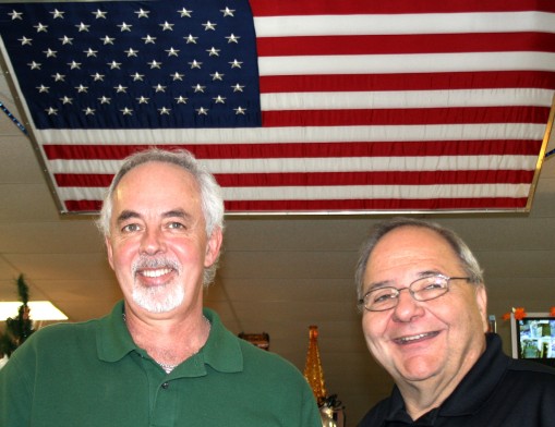 Yesterday’s Antique Mall owner Glen Kozemchak and The Clock Store owner Jonathan Schultz welcome patrons to visit them at the north end of Broken Arrow’s Main Street, just south of 71st Street (Kenosha).