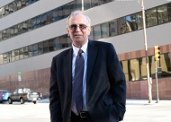 Tulsa County Assessor, John A Wright.  The new county offices can be seen in the background, at 218 W. 6th Street.