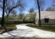 For this homeowner, LCI Concrete replaced their old driveway with a radius drive which allowed for more space with beautiful curves.