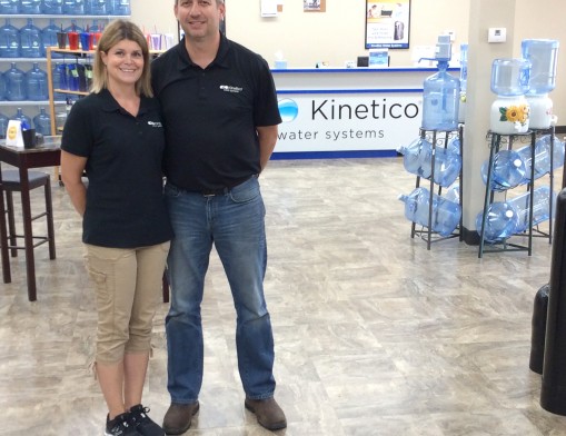 Tabitha and Patrick Taylor, co-owners of Kinetico Water Systems.