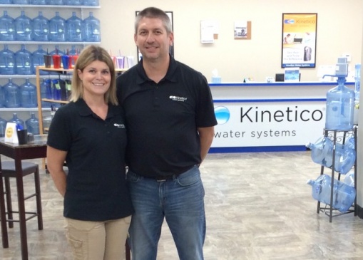 Tabitha and Patrick Taylor, co-owners of Kinetico Water Systems.