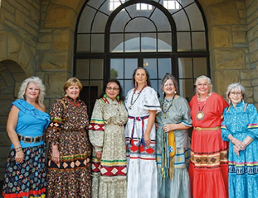Left to right:  Vicki Baker, Monta Ewing, Debra West, Stephanie Gilbert, Lynette Trotter-Medders, Ollie Starr and Deborah McDaniel.  
Value News Magazine & Values Inc. photo, September 2024.