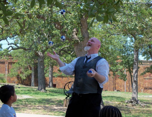 Magicians and jugglers provide entertainment and memories for all in attendance at Woolaroc and Kidsfest.