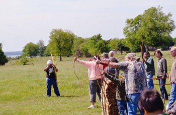 How about trying your hand at the Cornstalk Shoot? Photo courtesy of the Indian Women’s Pocahontas Club, 2024