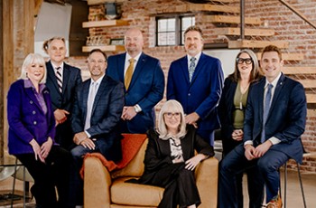 AVB Bank Board of Directors: (L-R) Georgeanna Brown Thomas, Michael Burke, Ted Cundiff, Russell Brown, Kelley Kimbrough Rash, Topper Causby, Sally Wilton & Cooper Rash 
Photo by Tony Li; courtesy of AVB Bank, January 2026.