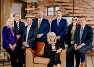 AVB Bank Board of Directors: (L-R) Georgeanna Brown Thomas, Michael Burke, Ted Cundiff, Russell Brown, Kelley Kimbrough Rash, Topper Causby, Sally Wilton & Cooper Rash
Photo by Tony Li; courtesy of AVB Bank, January 2026.