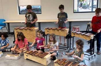 Music and Motion: Mallet Instrument Ensemble. Photo courtesy of Arts@302.