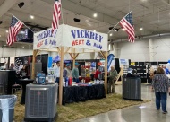 Vickrey Heat and Air will be showing several of their products, including the Mitsubishi Mini Split system and the Trane & Rheem HVAC system.