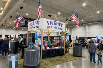 Vickrey Heat and Air will be showing several of their products, including the Mitsubishi Mini Split system and the Trane & Rheem HVAC system.