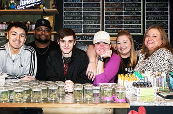 Med Pharm staff (L to R: Christian, Stacy, Austin, Sarah, Kaylee, and Denise)