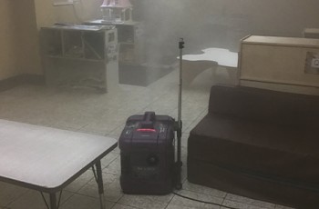 CURIS system fogger unit fills every cubic foot of a space at Lords & Ladies CDC, Jenks, with a proprietary solution that effectively kills 99.999% of germs, bacteria, viruses, mold, and spore in a given area.