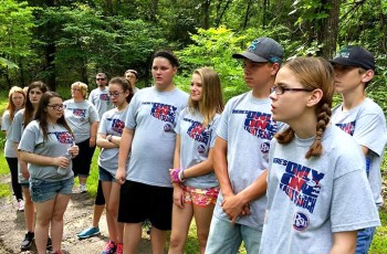 Talent Search students from Tulsa, Skiatook and Chelsea middle schools visit the Conservation Education Reserve at Rogers State University in Claremore. Talent Search introduces students to a variety of educational and career opportunities, including biology and environmental conservation. (Photo courtesy of RSU Talent Search.)