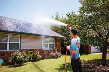 Gutter and roof cleaning keep your home beautiful and reduce damage from mold.
ValueNews.com  & Values Inc. photo, July 2025.