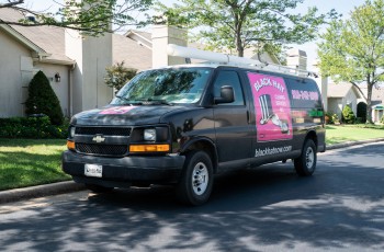 You can’t miss the Black Hat Cleaning van when it’s in your neighborhood.