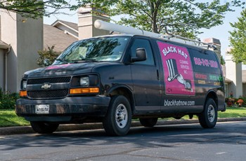 Black Hat Cleaning van