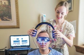 The staff of RenuYou demonstrates procedures in a typical session.